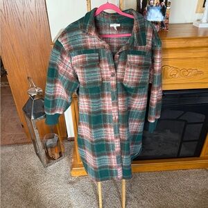 Maurices Green Long Shacket